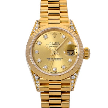ロレックス レディ デイトジャスト 26 79238G シャンパン/ダイヤモンド レディース 時計 【中古】【wristwatch】