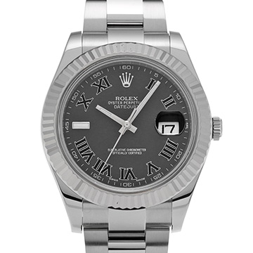 ロレックス デイトジャストII 116334 グレー メンズ 時計 【中古】【wristwatch】