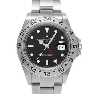 ロレックス エクスプローラーII 16570 ブラック メンズ 時計 【中古】【wristwatch】