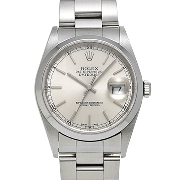 ロレックス デイトジャスト 16200 シルバー メンズ 時計 【中古】【wristwatch】
