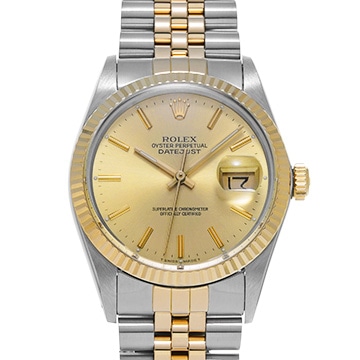 ロレックス デイトジャスト 16013 シャンパン メンズ 時計 【中古】【wristwatch】