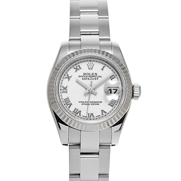 ロレックス デイトジャスト 179174 ホワイト レディース 時計 【中古】【wristwatch】