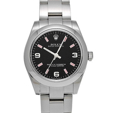 ロレックス オイスターパーペチュアル 31 177200 ブラック ユニセックス 時計 【中古】【wristwatch】