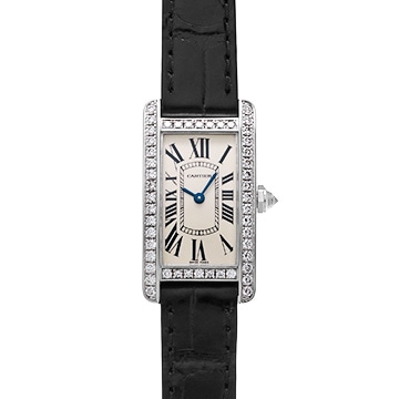 カルティエ タンク アメリカン SM WB707331 シルバー レディース 時計 【中古】【wristwatch】