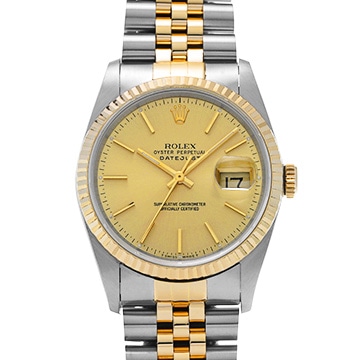 ロレックス デイトジャスト 16233 シャンパン メンズ 時計 【中古】【wristwatch】