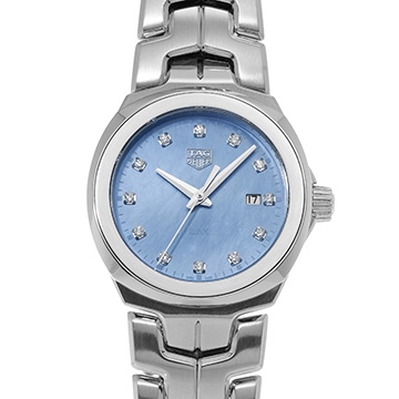 タグ ホイヤー リンク クォーツ WBC1313.BA0600 ブルーシェル/ダイヤモンド レディース 時計 【中古】【wristwatch】