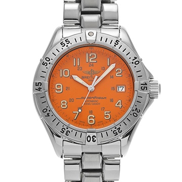 ブライトリング スーパーオーシャン A17040 オレンジ メンズ 時計 【中古】【wristwatch】