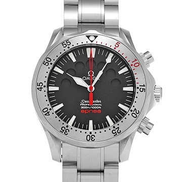 オメガ シーマスター アプネア ジャック・マイヨール 2595.50 ブラック メンズ 時計 【中古】【wristwatch】