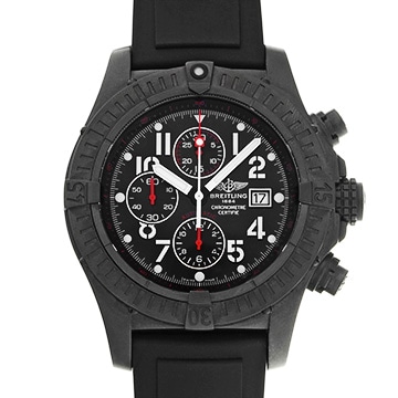 ブライトリング エアロマリン アベンジャー シーウルフ M337B30RPB ブラック メンズ 時計 【中古】【wristwatch】