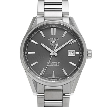タグ ホイヤー カレラ キャリバー5 WAR211C.BA0782 グレー メンズ 時計 【中古】【wristwatch】