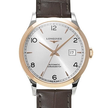 ロンジン レコード L2.821.5.76.2 シルバー メンズ 時計 【中古】【wristwatch】
