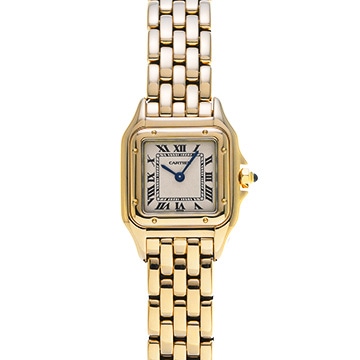 カルティエ パンテール SM W25022B9 アイボリー レディース 時計 【中古】【wristwatch】