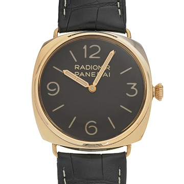 パネライ ラジオミール 47MM オロロッサ PAM00379 ブラウン メンズ 時計 【中古】【wristwatch】
