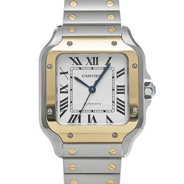 カルティエ サントス ドゥ カルティエ MM W2SA0016 シルバー メンズ 時計 【中古】【wristwatch】