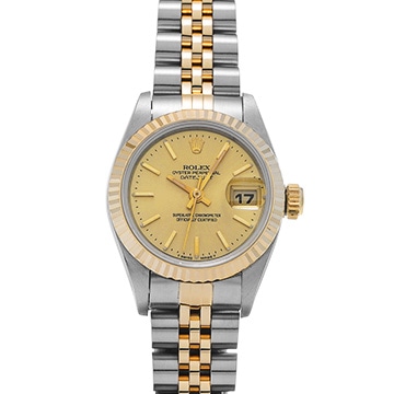 ロレックス デイトジャスト 69173 シャンパン レディース 時計 【中古】【wristwatch】