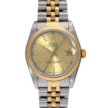 ロレックス デイトジャスト 68273 シャンパン ユニセックス 時計 【中古】【wristwatch】