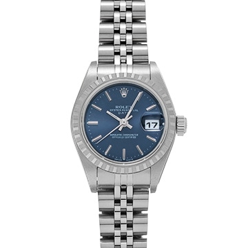 ロレックス オイスターパーペチュアル デイト 79240 ブルー レディース 時計 【中古】【wristwatch】