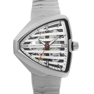 ハミルトン ベンチュラ エルヴィス80 オート H24555181 グレー メンズ 時計 【中古】【wristwatch】