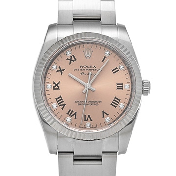 ロレックス エアキング 114234G ピンク/ダイヤモンド メンズ 時計 【中古】【wristwatch】