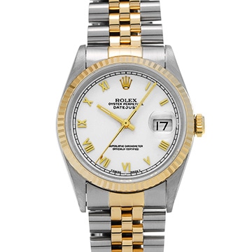 ロレックス デイトジャスト 16233 ホワイト メンズ 時計 【中古】【wristwatch】