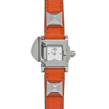 エルメス ミニ メドール ME2.110 シルバー レディース 時計 【中古】【wristwatch】