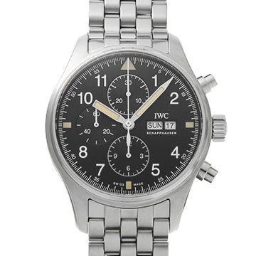 IWC パイロットウォッチ クロノ オートマティック ブティック限定 IW377724 ブラック メンズ 時計 【中古】【wristwatch】