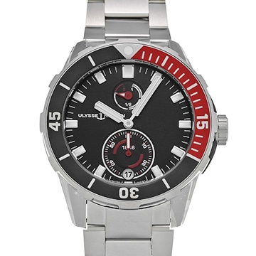 ユリス ナルダン ダイバー クロノメーター ヨシダ スペシャルエディション 1183-170LE-7M/92-J.2 ブラック メンズ 時計 【中古】【wristwatch】