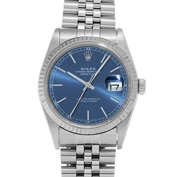ロレックス デイトジャスト 16234 ブルー メンズ 時計 【中古】【wristwatch】