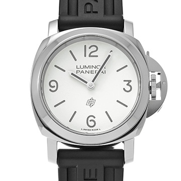 パネライ ルミノール ベースロゴ PAM01087 ホワイト メンズ 時計 【中古】【wristwatch】
