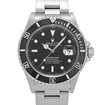 ロレックス サブマリーナ デイト 16610 ブラック メンズ 時計 【中古】【wristwatch】