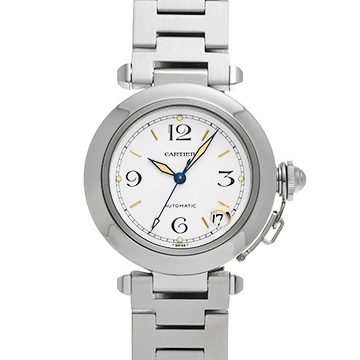 カルティエ パシャC W31015M7 ホワイト ユニセックス 時計 【中古】【wristwatch】