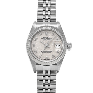 ロレックス デイトジャスト 69174 アイボリーコンピュータ レディース 時計 【中古】【wristwatch】