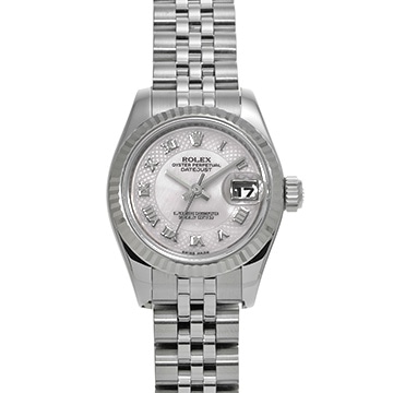 ロレックス デイトジャスト 179174NRD ピンクシェル レディース 時計 【中古】【wristwatch】