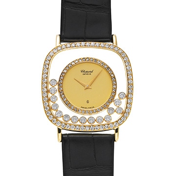 ショパール ハッピーダイヤモンド 21/2900 シャンパン レディース 時計 【中古】【wristwatch】