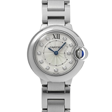 カルティエ バロンブルー ドゥ カルティエ WE902073 シルバー/ダイヤモンド レディース 時計 【中古】【wristwatch】