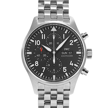 IWC パイロットウォッチ クロノグラフ IW377710 ブラック メンズ 時計 【中古】【wristwatch】