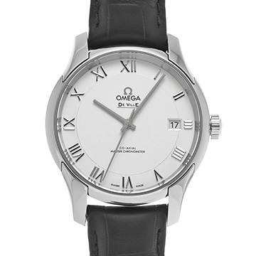 オメガ デ・ヴィル アワーヴィジョン コーアクシャル マスタークロノメーター 433.13.41.21.02.001 シルバー メンズ 時計 【中古】【wristwatch】
