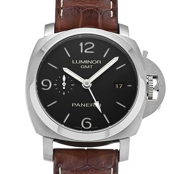パネライ ルミノール 1950 3デイズ GMT オートマティック PAM00320 ブラック メンズ 時計 【中古】【wristwatch】