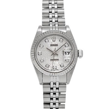 ロレックス デイトジャスト 69174G シルバーコンピュータ/ダイヤモンド レディース 時計 【中古】【wristwatch】