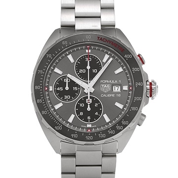 タグ ホイヤー フォーミュラ1 キャリバー16 クロノグラフ CAZ2012.BA0876 グレー/ブラック メンズ 時計 【中古】【wristwatch】
