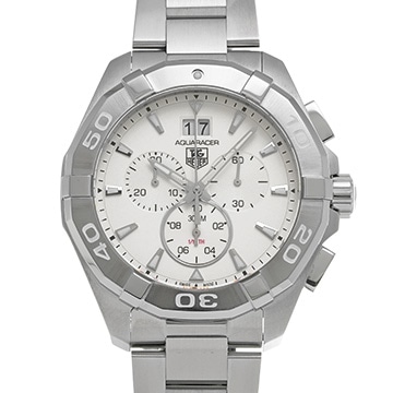 タグ ホイヤー アクアレーサー クォーツ クロノグラフ CAY1111.BA0927 シルバー メンズ 時計 【中古】【wristwatch】