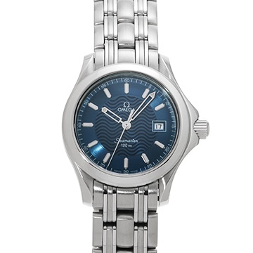 オメガ シーマスター 120 クォーツ 2571.81 ブルー レディース 時計 【中古】【wristwatch】