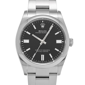 ロレックス オイスターパーペチュアル 36 126000 ブライトブラック メンズ 時計 【中古】【wristwatch】