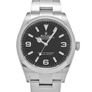ロレックス エクスプローラー 36 124270 ブラック メンズ 時計 【中古】【wristwatch】