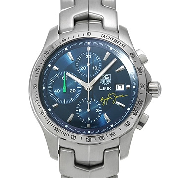 タグ ホイヤー リンク セナモデル 2004本限定 CJF2113.BA0576 ブルー メンズ 時計 【中古】【wristwatch】