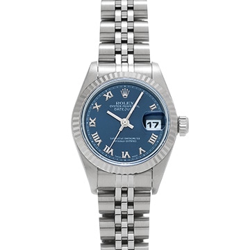 ロレックス デイトジャスト 69174 ブルー レディース 時計 【中古】【wristwatch】