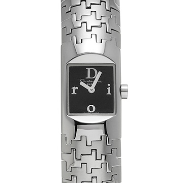 ディオール ディオリフィック D96-100 ブラック レディース 時計 【中古】【wristwatch】