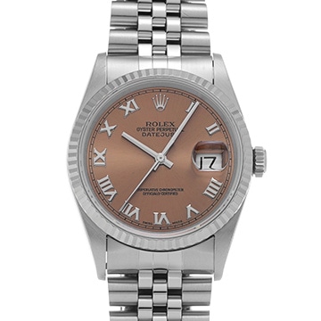 ロレックス デイトジャスト 16234 ピンク メンズ 時計 【中古】【wristwatch】