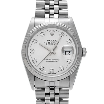 ロレックス デイトジャスト 16234G シルバー/ダイヤモンド メンズ 時計 【中古】【wristwatch】