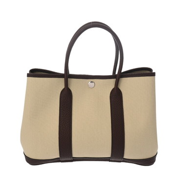 エルメス ガーデンパーティ TPM ベトン/ルージュセリエ トワルミリタリー/ネゴンダ レディース バッグ 【中古】【bag】